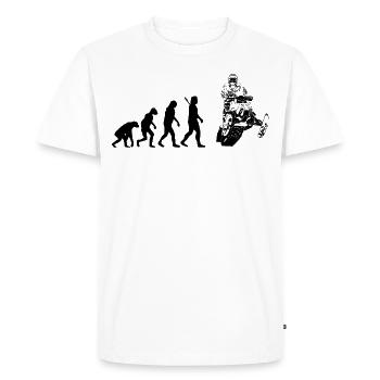 Snowmobile - Motorschlitten - Men's Premium Organic T-Shirt - white - Front - Nico (187cm)