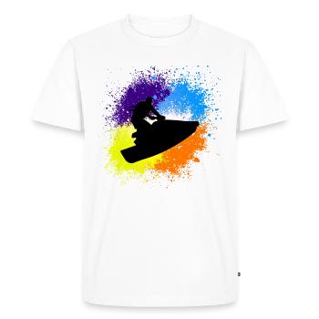 jet ski - T-shirt Premium bio Homme - blanc - Devant - Nico (187cm)