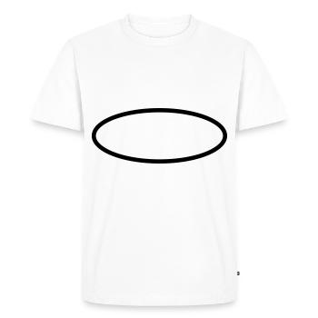 Oval Circle Symbols - Men's Premium Organic T-Shirt - white - Front - Nico (187cm)
