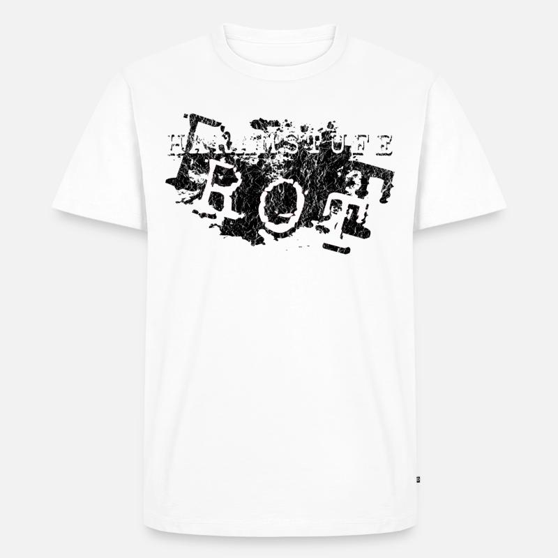 HARAMstufe ROT - Männer Premium Bio T-Shirt - Weiß