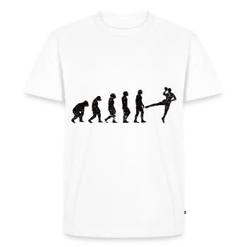 Handball Team Handballer Evolution Handball Player - Men's Premium Organic T-Shirt - white - Front - Nico (187cm)