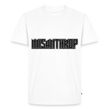 misanthrope - T-shirt Premium bio Homme - blanc - Devant - Nico (187cm)