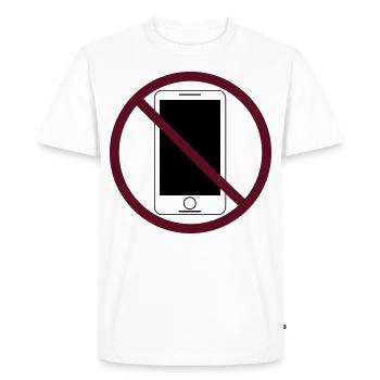 Smartphones - T-shirt Premium bio Homme - blanc - Devant - Nico (187cm)