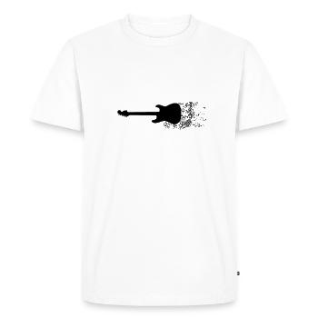 Guitare - guitare - T-shirt Premium bio Homme - blanc - Devant - Nico (187cm)
