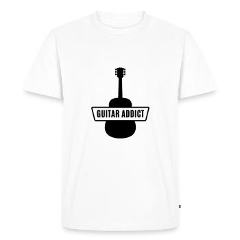 Guitare - guitare - T-shirt Premium bio Homme - blanc - Devant - Nico (187cm)