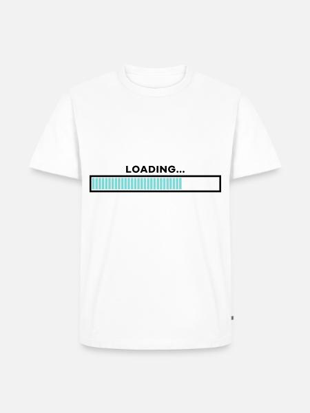 Loading bar customizable - Men's Premium Organic T-Shirt - white