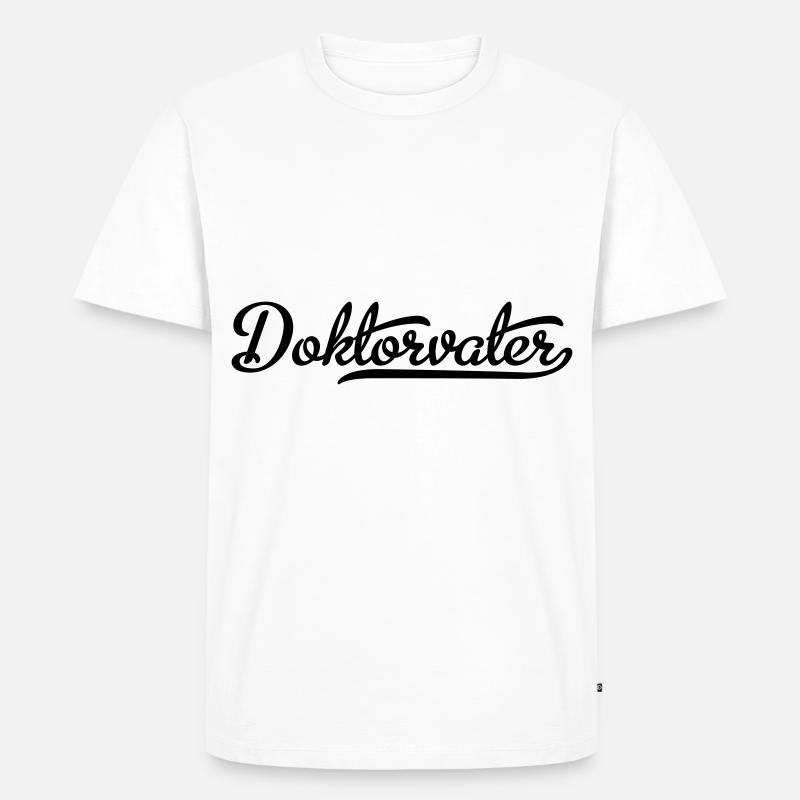doktorvater - Männer Premium Bio T-Shirt - Weiß