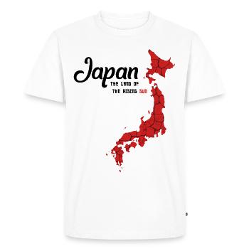 Contour du pays Japon cadeau Nihon-koku Tokyo Osaka - T-shirt Premium bio Homme - blanc - Devant - Nico (187cm)