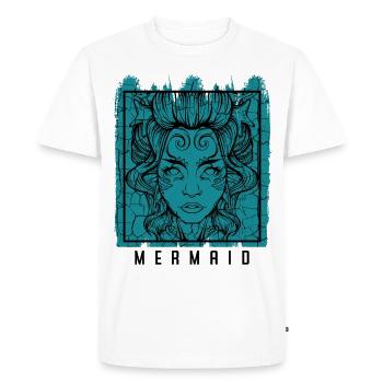 Mermaid Mermaid Mermaiding mythical creature gift - Men's Premium Organic T-Shirt - white - Front - Nico (187cm)