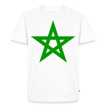 Maroc - T-shirt Premium bio Homme - blanc - Devant - Nico (187cm)