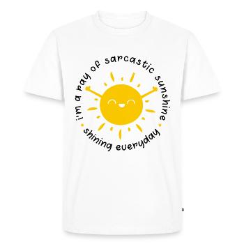 rayon de soleil - T-shirt Premium bio Homme - blanc - Devant - Nico (187cm)
