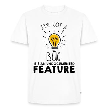 programmer - Men's Premium Organic T-Shirt - white - Front - Nico (187cm)
