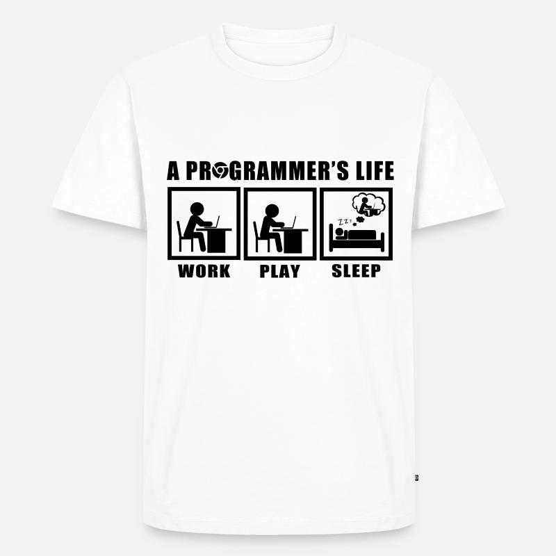 Programmierer - Männer Premium Bio T-Shirt - Weiß