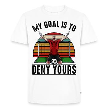 Cadeau de déclaration de paroles amusantes de football cool - T-shirt Premium bio Homme - blanc - Devant - Nico (187cm)