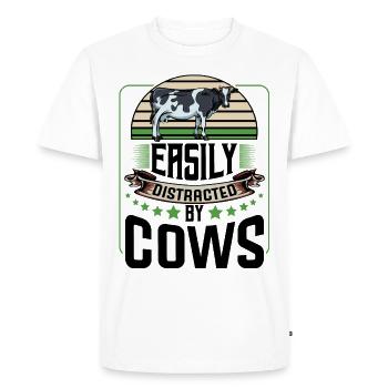 Dictionnaires drôles de producteurs laitiers Cool Farmer Gift - T-shirt Premium bio Homme - blanc - Devant - Nico (187cm)
