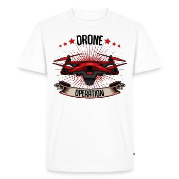 Drones - T-shirt Premium bio Homme - blanc - Devant - Nico (187cm)