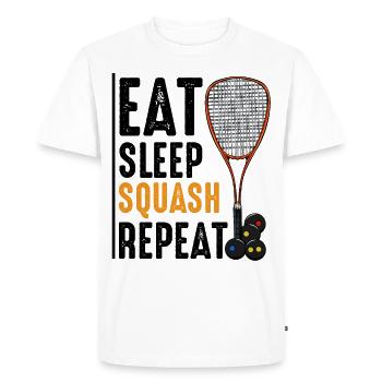 squash - Men's Premium Organic T-Shirt - white - Front - Nico (187cm)
