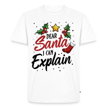 Santa Claus - Men's Premium Organic T-Shirt - white - Front - Nico (187cm)