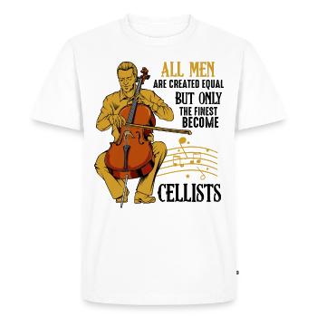 cello - Men's Premium Organic T-Shirt - white - Front - Nico (187cm)