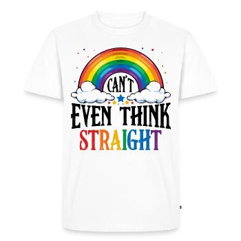 LGBT - T-shirt Premium bio Homme - blanc - Devant - Nico (187cm)