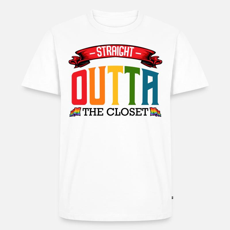 LGBT - Männer Premium Bio T-Shirt - Weiß