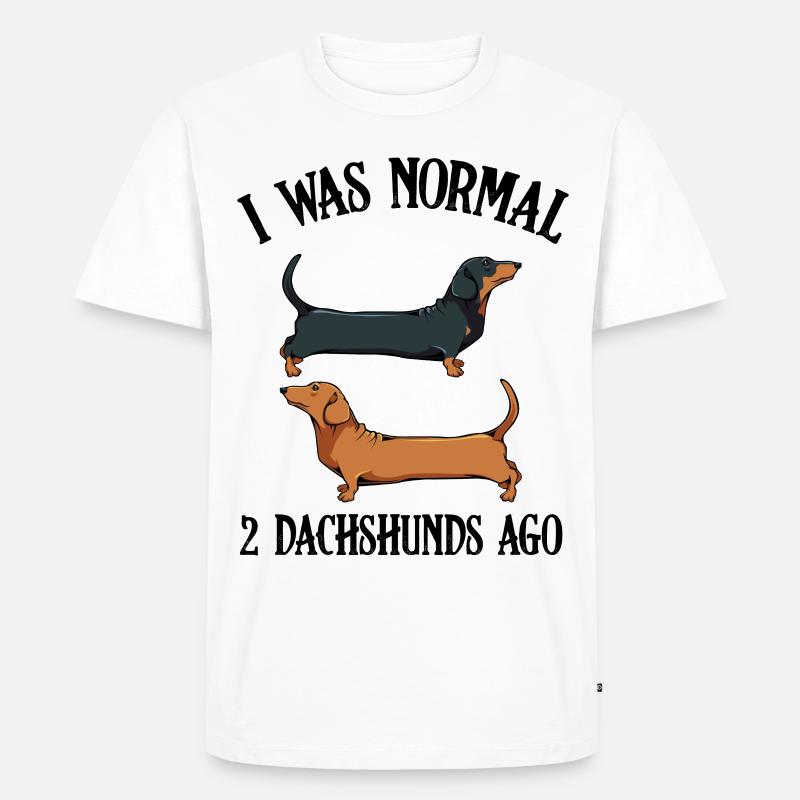 Dackel - Männer Premium Bio T-Shirt - Weiß