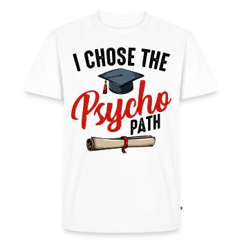 psychologue - T-shirt Premium bio Homme - blanc - Devant - Nico (187cm)