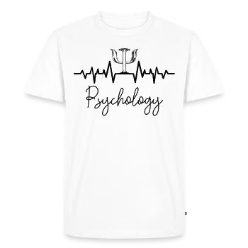 psychologue - T-shirt Premium bio Homme - blanc - Devant - Nico (187cm)