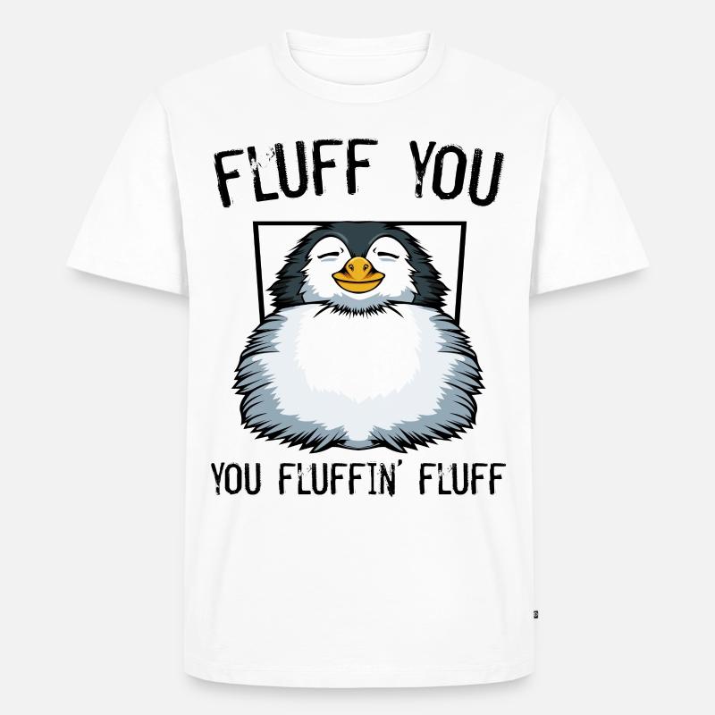Pinguin - Männer Premium Bio T-Shirt - Weiß