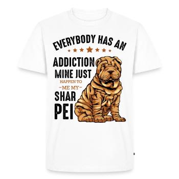 Shar Pei - Men's Premium Organic T-Shirt - white - Front - Nico (187cm)