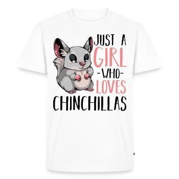 chinchilla - Men's Premium Organic T-Shirt - white - Front - Nico (187cm)