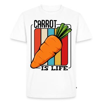 Carrot Carrot - Men's Premium Organic T-Shirt - white - Front - Nico (187cm)