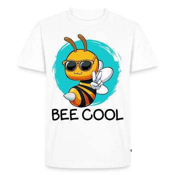 Abeille fraîche - T-shirt Premium bio Homme - blanc - Devant - Nico (187cm)