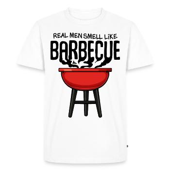 Grillades BBQ - T-shirt Premium bio Homme - blanc - Devant - Nico (187cm)