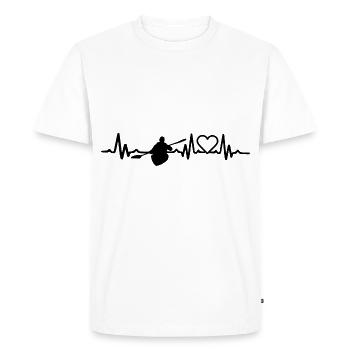 Canoé - T-shirt Premium bio Homme - blanc - Devant - Nico (187cm)