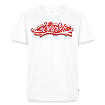 Suisse - T-shirt Premium bio Homme - blanc - Devant - Nico (187cm)