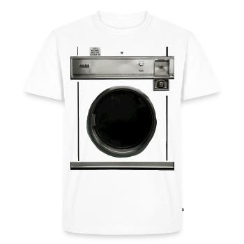 Retro Washing Machine Costume Carnival Halloween Joke - Men's Premium Organic T-Shirt - white - Front - Nico (187cm)
