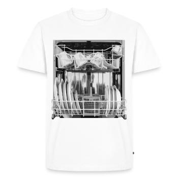 Dishwasher Funny Costume Carnival Halloween - Men's Premium Organic T-Shirt - white - Front - Nico (187cm)
