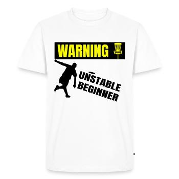 DiscGolf Golfer Disk Golfing Beginner Athlete - Men's Premium Organic T-Shirt - white - Front - Nico (187cm)