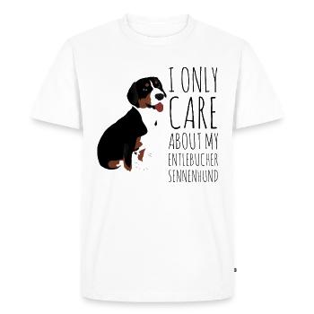 Sennenhund Entlebucher Hund Dog Sayings - Men's Premium Organic T-Shirt - white - Front - Nico (187cm)