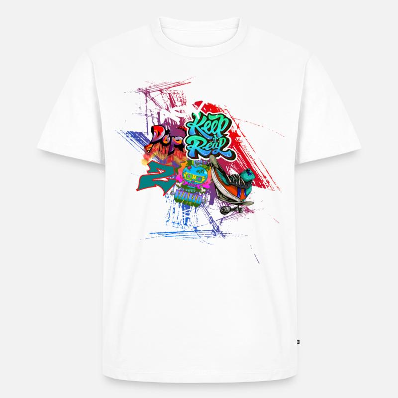 Conception de graffitis - T-shirt Premium bio Homme - blanc