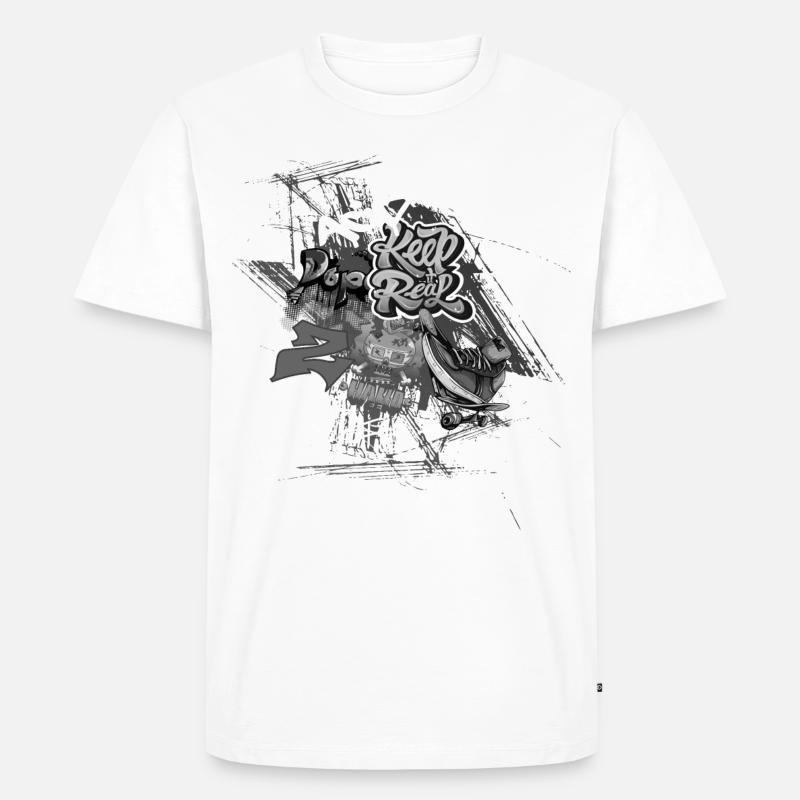 Conception de graffitis - T-shirt Premium bio Homme - blanc