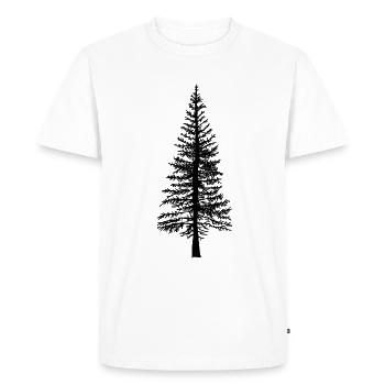 Fir tree Forest Nature Ecology Environment Trees Flora - Men's Premium Organic T-Shirt - white - Front - Nico (187cm)