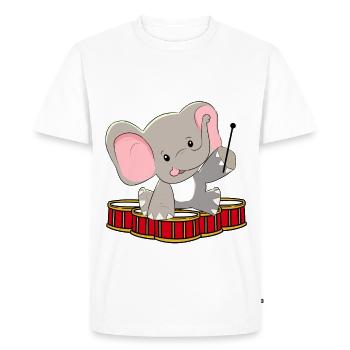 Xmas Baby Play Drum Noise Screaming Drum - Men's Premium Organic T-Shirt - white - Front - Nico (187cm)