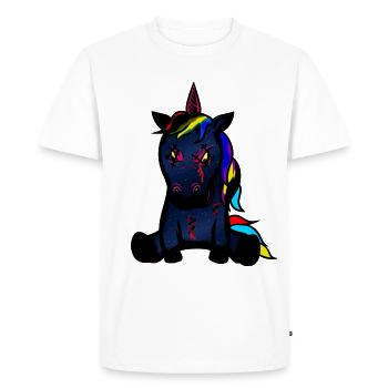 Horreur Mythique Animal Licorne Fantasy Mythe - T-shirt Premium bio Homme - blanc - Devant - Nico (187cm)