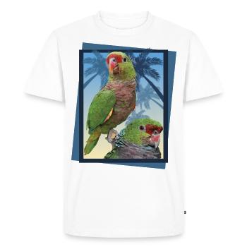 Vinaceous parrot - Men's Premium Organic T-Shirt - white - Front - Nico (187cm)