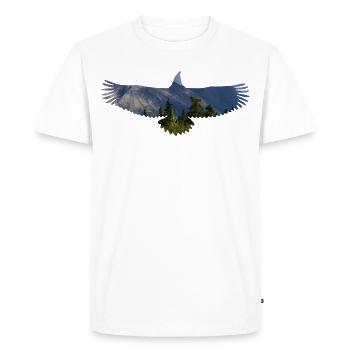 eagle - Men's Premium Organic T-Shirt - white - Front - Nico (187cm)