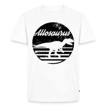 Allosaure - T-shirt Premium bio Homme - blanc - Devant - Nico (187cm)