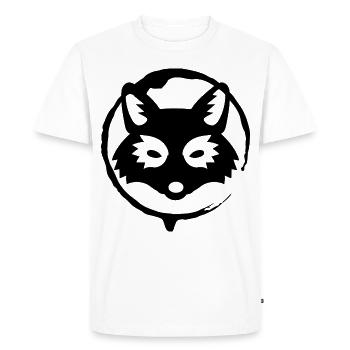 Renard - Fox - Protection de la nature - Animal forestier - T-shirt Premium bio Homme - blanc - Devant - Nico (187cm)