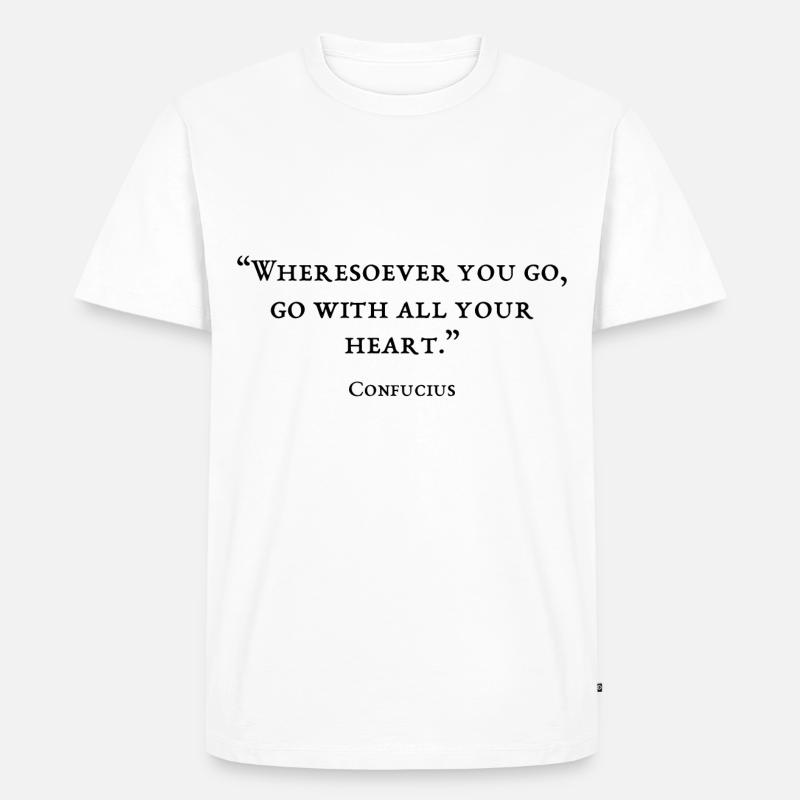 Zitat des Philosophen - Männer Premium Bio T-Shirt - Weiß